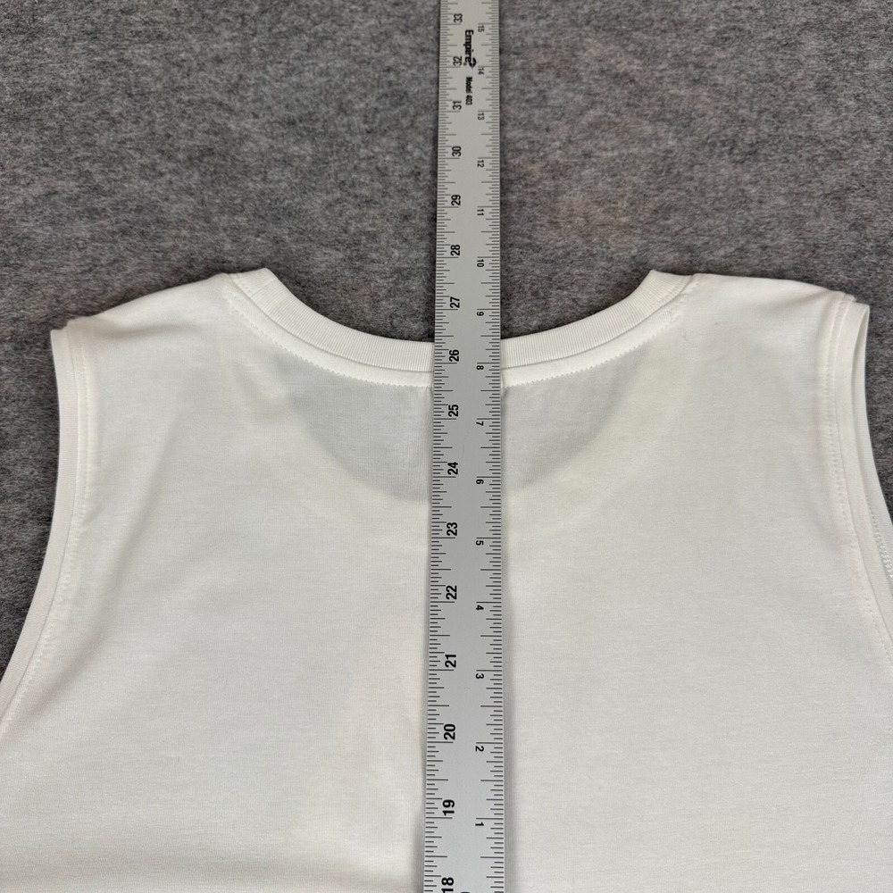 CALIA Everyday Shirttail Tank Pure White Womens Plus 1X - Picture 11 of 12